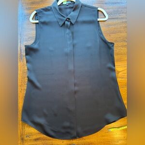Theory Black silk sleeveless blouse 
EUC worn once